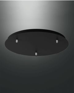 3er-Baldachin für KIT LUCI schwarz 50cm