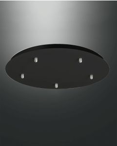 5er-Baldachin für KIT LUCI schwarz 50cm