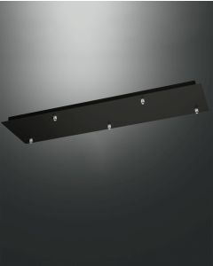 5er-Baldachin für KIT LUCI schwarz 90x25cm