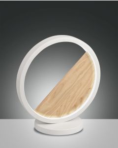 LED-Tischleuchte PIERRE weiß/Holz