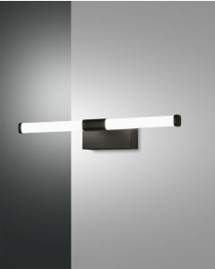 LED-Spiegelleuchte AGO schwarz 33cm