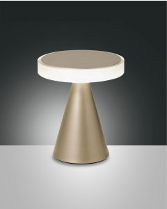 Fabas Luce LED-Tischleuchte NEUTRA gold 20cm 3386-34-225