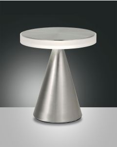 Fabas Luce LED-Tischleuchte NEUTRA Nickel 27cm 3386-35-178