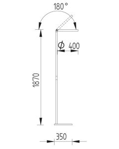 LED-Deckenfluter LANA Bronze
