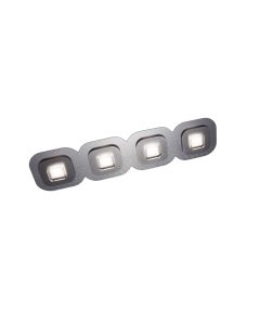 LED-Deckenleuchte AP 96x24cm Alu