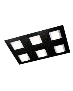 Grossmann LED-Deckenleuchte BASIC 45x30m schwarz 76-790-046