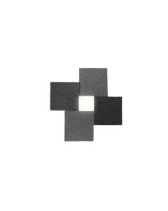 Grossmann LED-Wand-/Deckenleuchte CREO 27x27cm schwarz 51-770-045