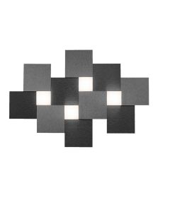 Grossmann LED-Deckenleuchte CREO 55x38cm schwarz 74-770-045