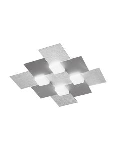 Grossmann LED-Deckenleuchte CREO 44x44cm Alu 75-770-072