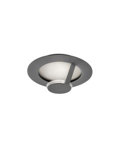 LED-Wand-/Deckenleuchte FLAT 36cm grau/silber