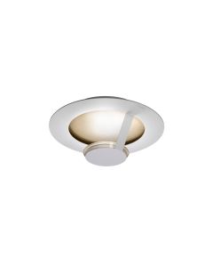 LED-Wand-/Deckenleuchte FLAT 36cm weiß/gold