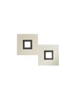 Grossmann LED-Wand-/Deckenleuchte KARREE 40x30cm Perlglanz/schwarz 72-783-146