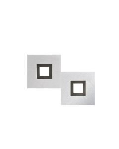 Grossmann LED-Wand-/Deckenleuchte KARREE 40x30cm Alu/schwarz 72-783-246