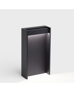 IP44.de LED-Pollerleuchte SLAT 40cm schwarz 91031-BL