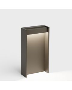 IP44.de LED-Pollerleuchte SLAT 40cm braun 91031-CB