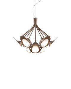 LED-Pendelleuchte PEACOCK Messing antik