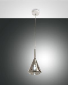 Pendelleuchte TRIS Transparent Grau