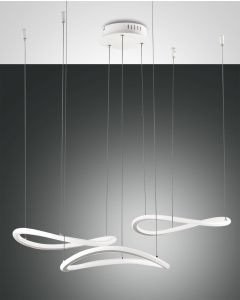 3er-LED-Pendelleuchte TIRRENO weiß