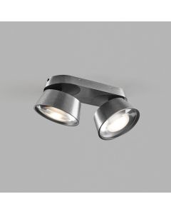2er-LED-Spot VANTAGE 22x10cm titan