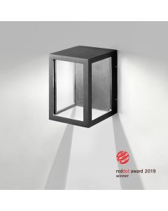 LED-Wandaußenleuchte LANTERN 11x14cm schwarz 3000K