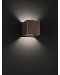 Lodes LED-Wandleuchte LASER 10x10cm champagner 03652