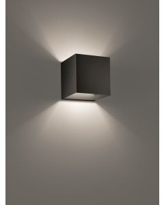 Lodes LED-Wandleuchte LASER 10x10cm schwarz