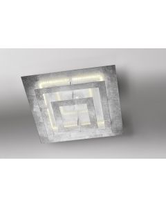 LED-Deckenleuchte SQUARE 40x40cm Blattsilber