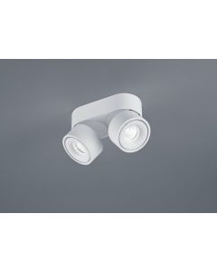 LED-2-flammig Deckenleuchte NAKA Weiß matt