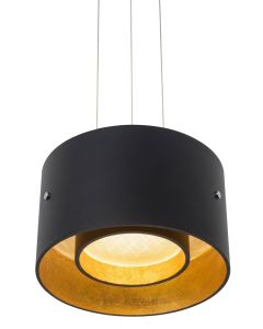 Oligo TROFEO LED-Pendelleuchte schwarz-Blattgold G42-886-10-23
