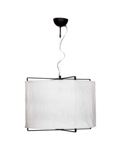 Pendelleuchte SOFTY 60cm schwarz/weiß