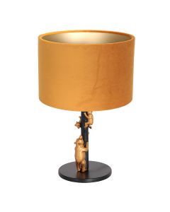 Tischleuchte ANIMAUX Schwarz gold 20cm