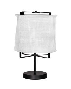 Tischleuchte SOFTY 50cm schwarz/weiß