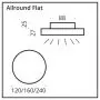 Top Light ALLROUND FLAT OUTDOOR LED-Wand-/Deckenleuchte 12cm 7-2421212 thumbnail