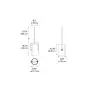Diesel Pendelleuchte FORK ivory/grau 505002 thumbnail