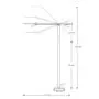 Koncept EQUO FLOOR LED-Stehleuchte schwarz KEF3BW thumbnail