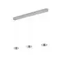 GKS Knapstein LED-Pendelleuchte ZERA-3 Nickel matt Prismenabdeckung 51.518.05-1 thumbnail