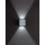 Helestra LED-Wandaußenleuchte SIRI 44 10x10cm silbergrau A28242.46 thumbnail