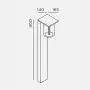 IP44.de Leuchten LED-Pollerleuchte DIA anthrazit 91050-AN thumbnail