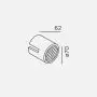IP44.de Aufsatz für PIEK-Serie schwarz (mit Wabenoptik) 92074-CC-BL thumbnail