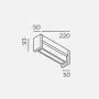 IP44.de LED-Wand-/Deckenaußenleuchte SLAT 8W weiß 91131-WH thumbnail