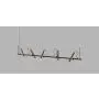 Light-Point 5er-LED-Pendelleuchte SPIRIT 200cm schwarz/rosegold 270630 thumbnail
