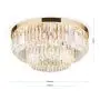 orion- LED-Deckenleuchte PRISM 55cm gold DL 7-666/55 gold thumbnail