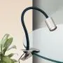 Orion LED-Klemmleuchte KURT Nickel matt Str 10-489 satin thumbnail
