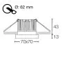 TLG SLC LED-Einbaustrahler OWI weiß/schwarz 323450 thumbnail