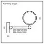 Top Light PUK WING SINGLE LED-Wand-/Deckenleuchte thumbnail