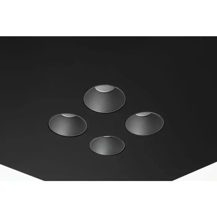 Icone-Minitallux LED-Deckenleuchte CONFORT12Q 65x65cm weiß/schwarz 2700K/3000K CONFORT-P12Q