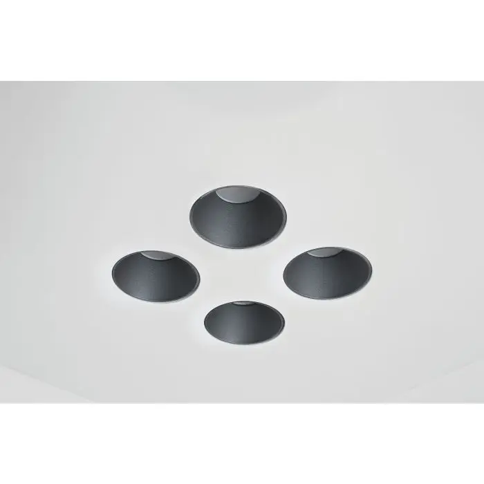 Icone-Minitallux LED-Deckenleuchte CONFORT12Q 65x65cm weiß/schwarz 2700K/3000K CONFORT-P12Q