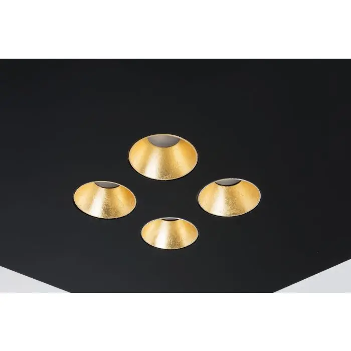 Icone-Minitallux LED-Deckenleuchte CONFORT12Q 65x65cm weiß/schwarz 2700K/3000K CONFORT-P12Q