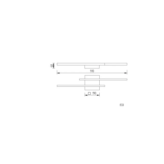 LED-Deckenleuchte NURI-2 Nickel