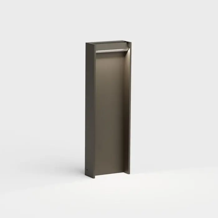 IP44.de LED-Pollerleuchte SLAT 70cm braun 91032-CB